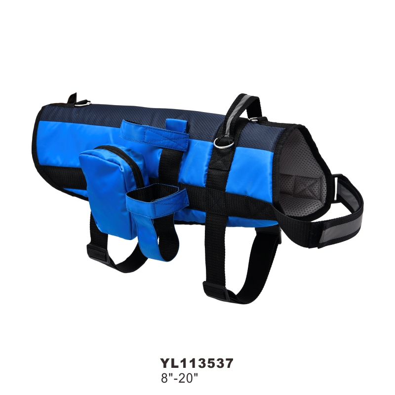 Breathable Mesh Fabric Led Eco Friendly Custom Logo Personalized Dog Harness With Storage Package