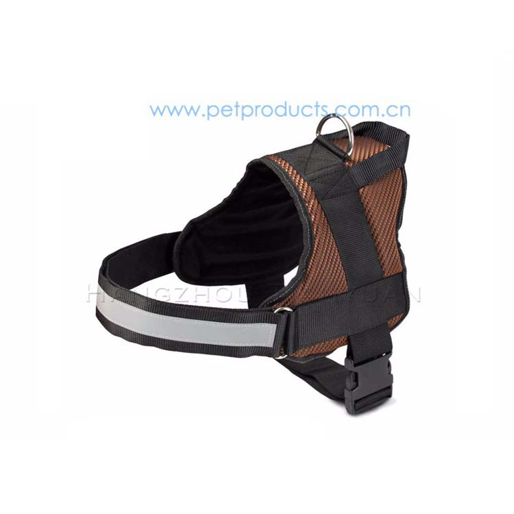 Wholesale High-end Firm Security Easy Nylon Walk Dog Harness Hardware Pet Collars Leashes