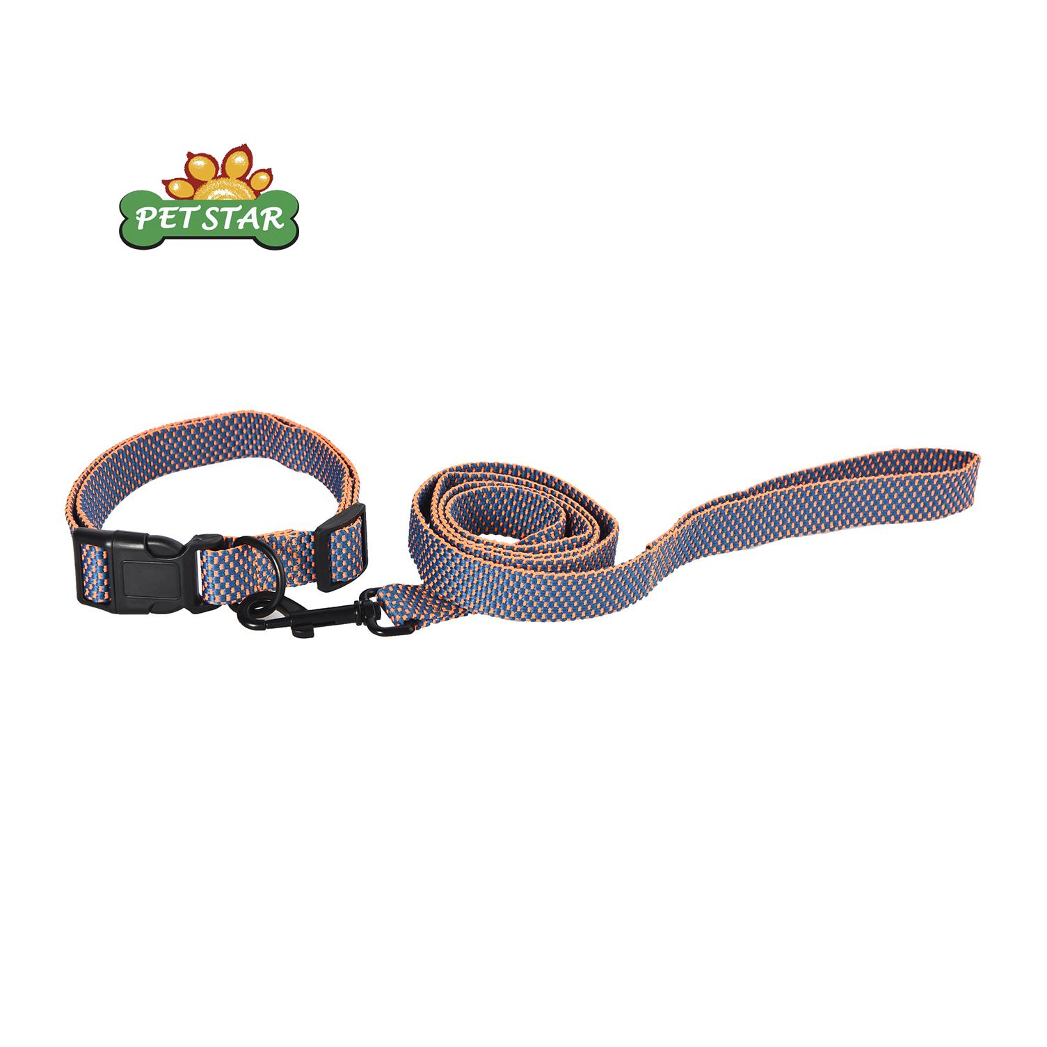 Custom Brand Adjustable Nylon Buckles Collar And Leashes Dog Collar Set