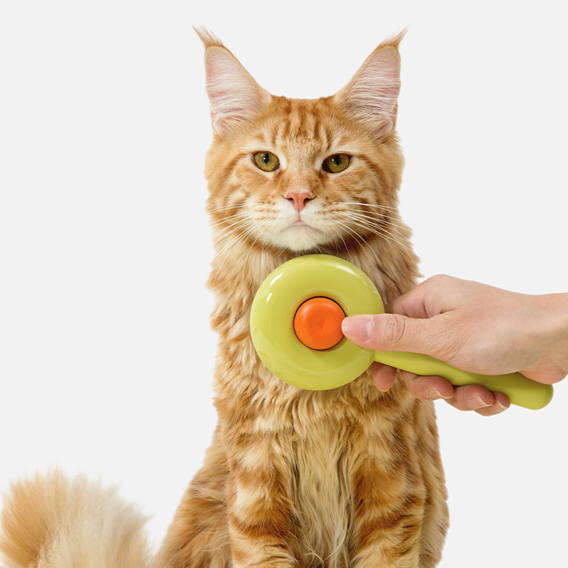 2023 New Design High Quality Donut Pet Hair Removal Groom Brush Cat Brush Dog Brush For Shedding