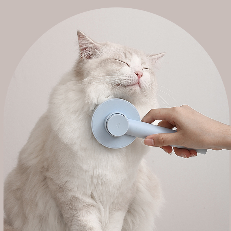 Pets Cat Hair Removal Comb Brush Self Cleaning Cats Grooming Tools With Cleaning Button