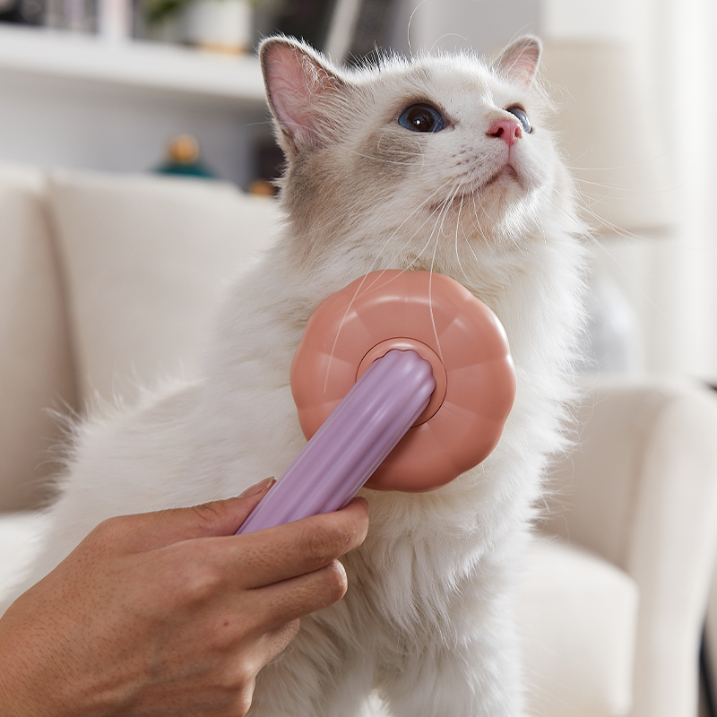 New Arrival Popular Durable Thick Hair Removal Grooming Chick Shape Cat Brush Comb For Pet