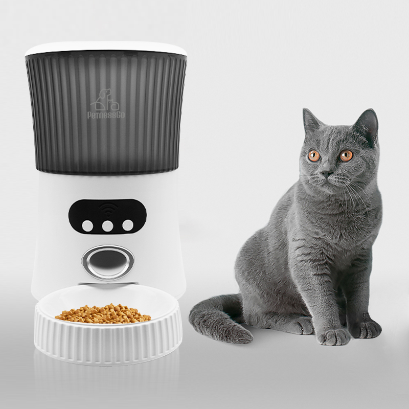 2023 Hot Sales Dog Cat Smart Pet Feeder Wifi App Remote Control Microchip Automatic Pet Feeder