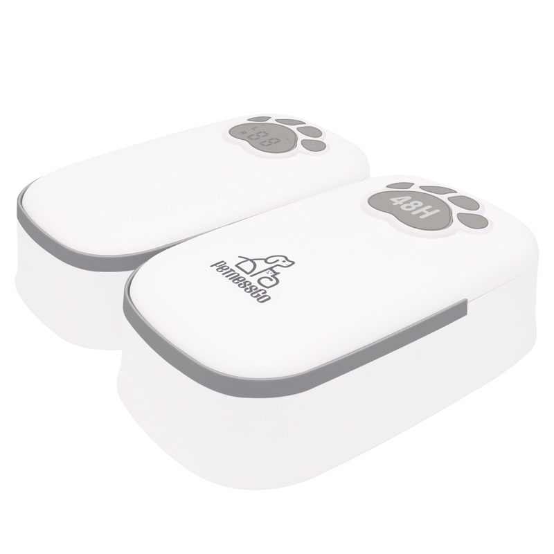 Petnessgo Automatic Animal Feeders Two Pet Bowls In One Smart Automatic Cat Feeder
