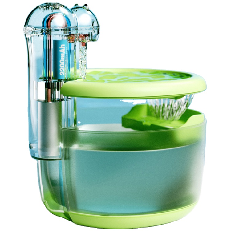 2200mah Water Fountain 2.2l Pet Water Filter Compatible Automatic Cat Wireless Electrical Dispenser
