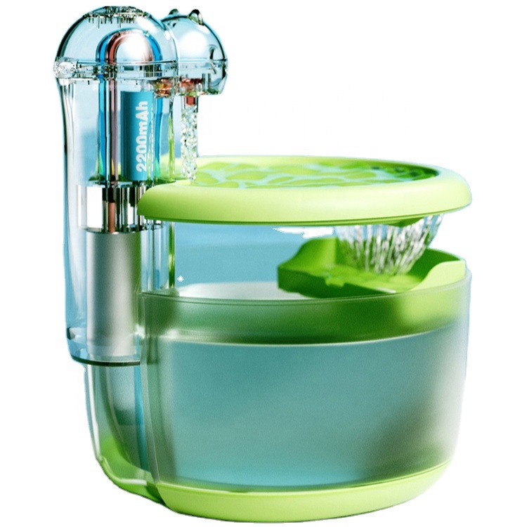 2.2l Pet Automatic Drinker Dispenser Cat Wireless Electrical 2200mah Water Fountain