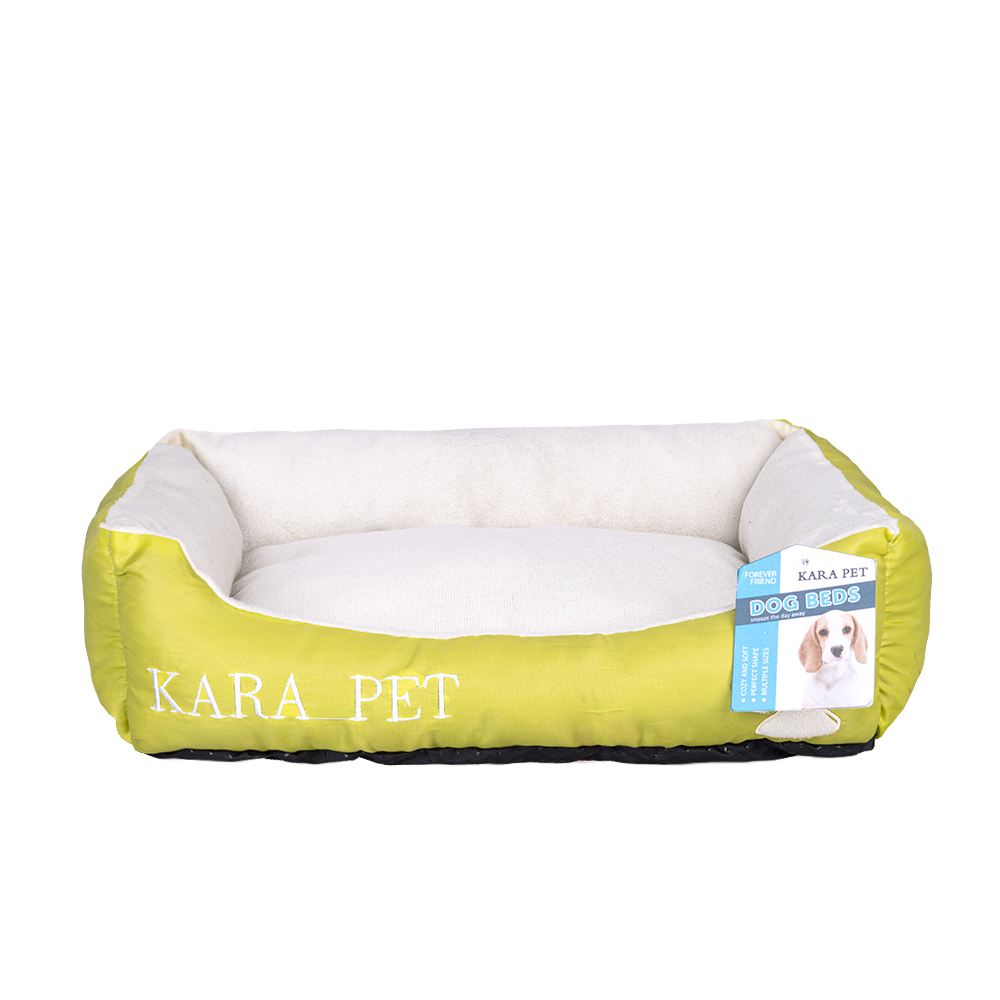 Wholesale Short Plush Dog Bed Custom Logo Green Color