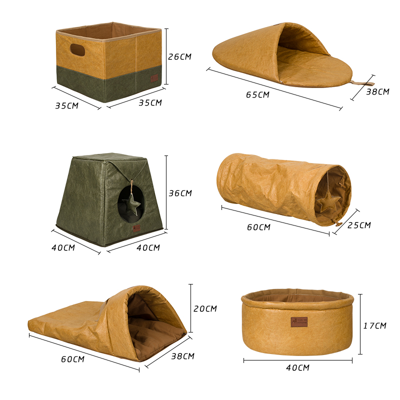 Manufacturer Wholesale Novelty Paper Tunnel Cat Bed Natural Material