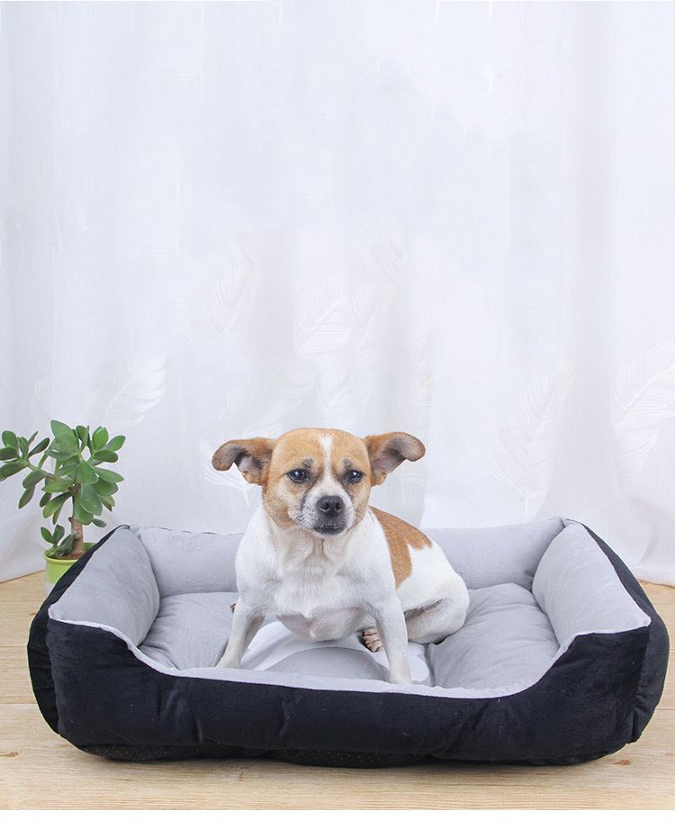 Manufacturer Wholesale Short Plush Warm Dog Beds Non Slip Bottom