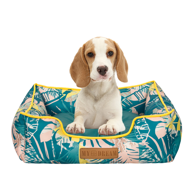 Manufacturer Wholesale Green Jungle Series Dog Bed New Pattern