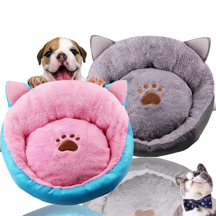 Manufacturer Wholesale Cute Warm Small Dog Bed With Ears