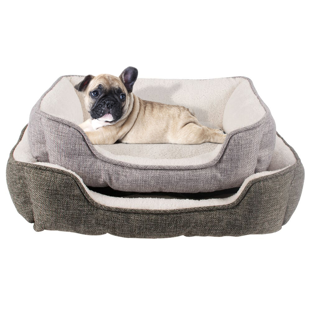 Manufacturer Wholesale Oem Custom Logo Linen Soft Plush Dog Warm Beds