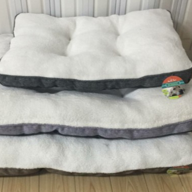Manufacturer Wholesale Soft Linen Plush Pet Dog Cushion Bed
