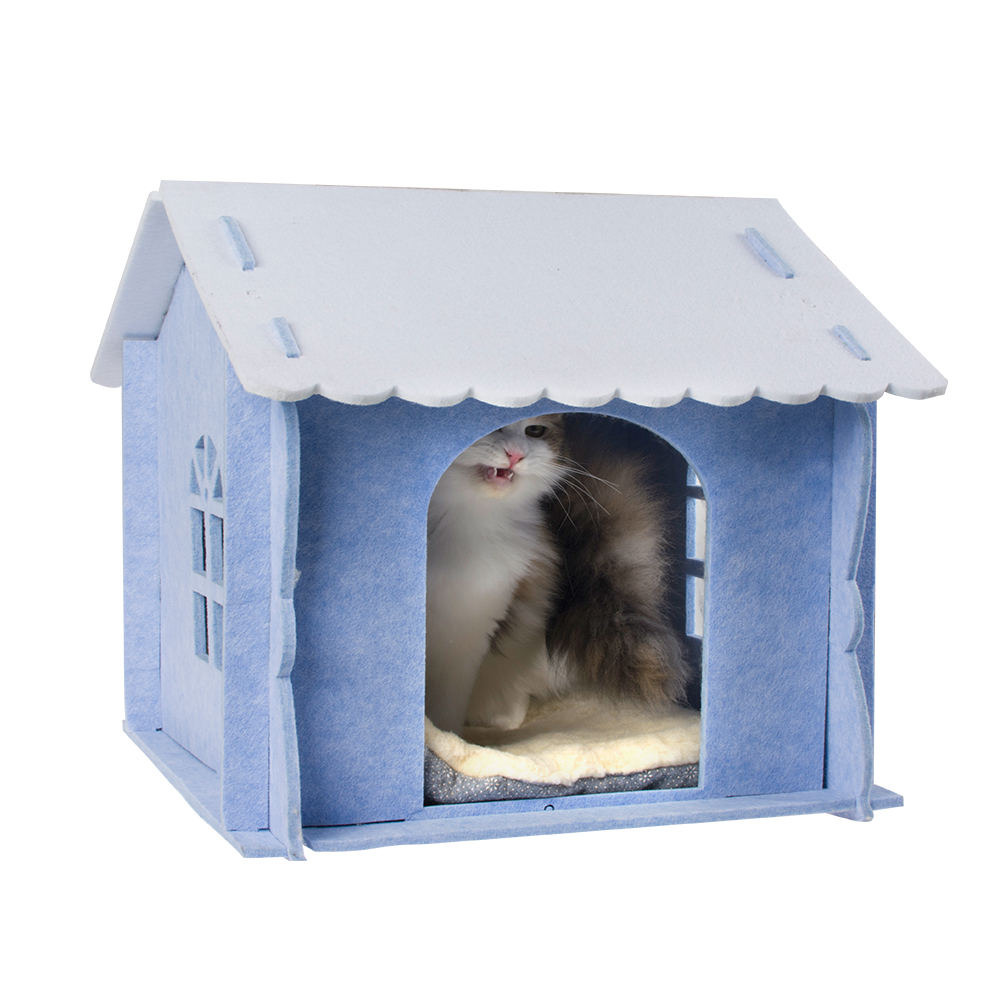 Manufacturer Wholesale Felt Cloth Warm Foldable Detachable Indoor Luxury Comfortable Pet Dog Cat House