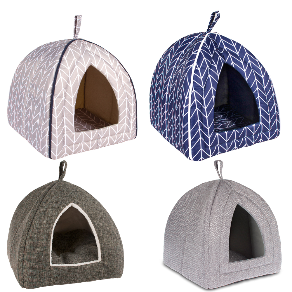 Manufacturer Wholesale Oem Custom Color Oxford Cloth Pink Soft Luxury Indoor Pet Dog Cat House