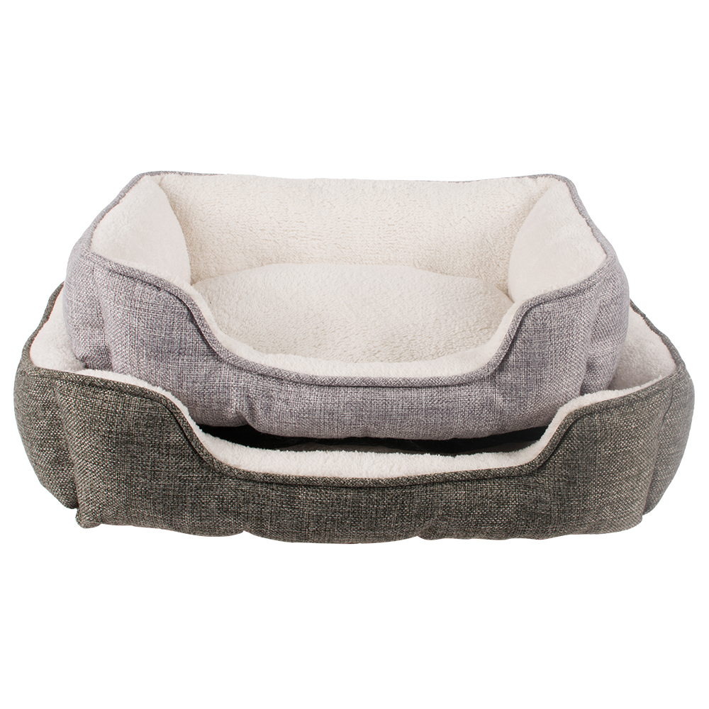 Wholesale Oem Available Custom Logo Promotional Grey Foldable Luxury Sofa Large Pet Dog Bed