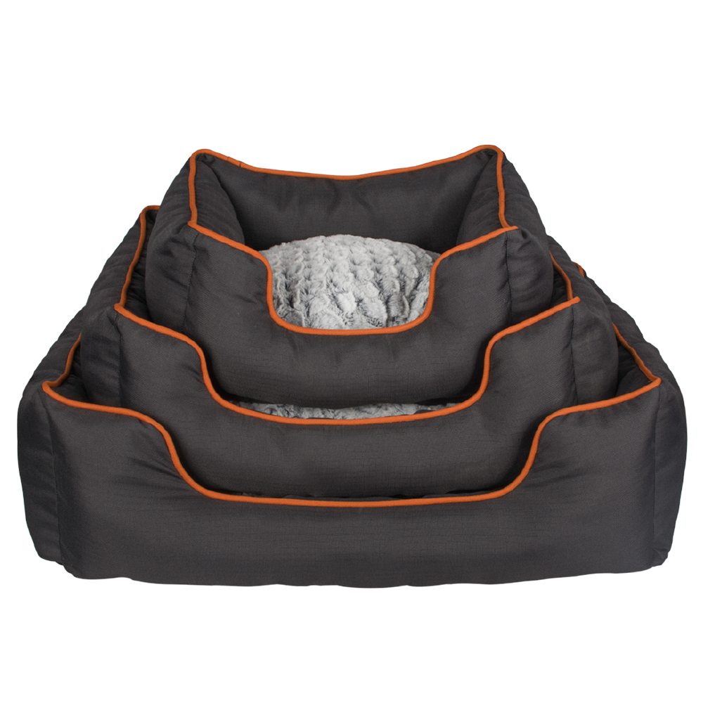 Wholesale Deluxe Fancy Lounger Fluffy Comfortable Pvcashmere Pet Bed