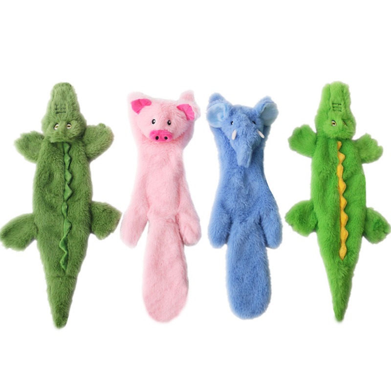 Manufacturer Wholesale Crocodile Pig Elephant Dog Squeaky Plush Toys