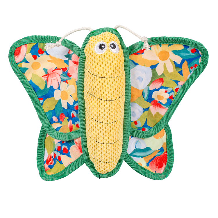 Manufacturer Wholesale Flower Design Indestructible Chew Squeaky Dog Plush Stuffed Toy