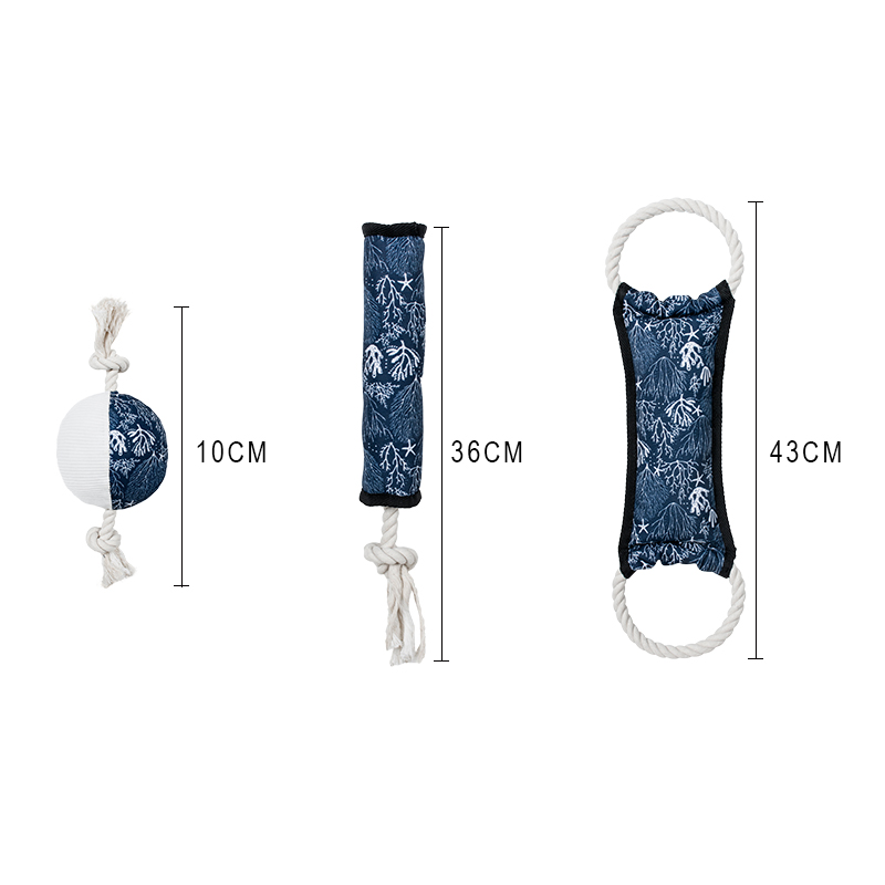 Manufacturer Wholesale Blue Dog Rope Pp Stuffed Toys Rpet Eco-friendly Material