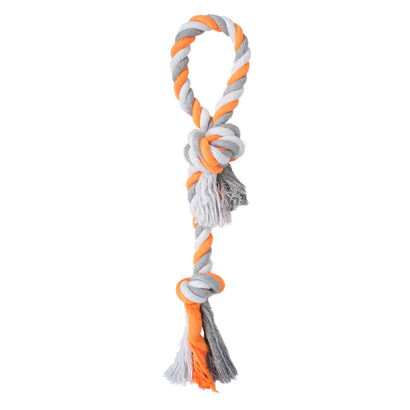 Manufacturer Wholesale Color Interlaced Free Sample Pet Dog Cotton Rope Toy