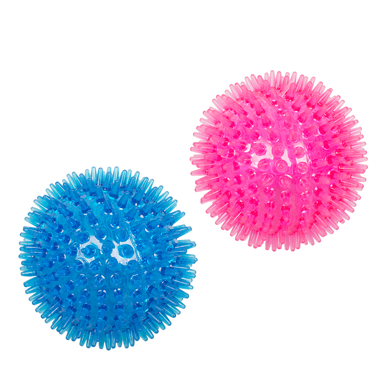 Manufacturer Wholesale Chew Blue Pink Squeaky Pet Dog Tpr Ball Toys