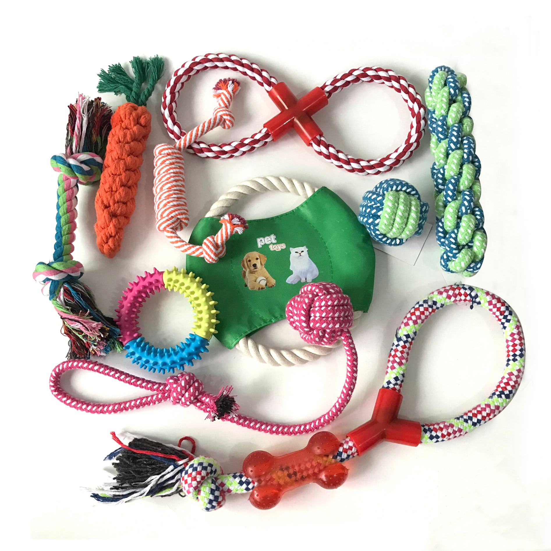 Manufacturer Wholesale Chew Tpr Rope Set Bite Resistence Pet Dog Toys
