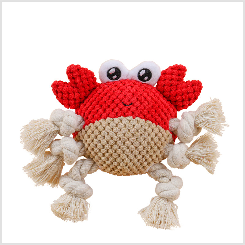 New Ecofriendly Free Samples Squeaky Rope Plush Dog Chew Toys