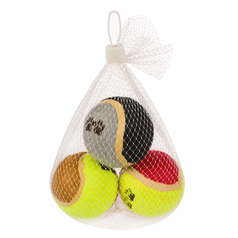 Manufacturer Wholesale Chew Paw Print Dog Rubber Tennis Ball