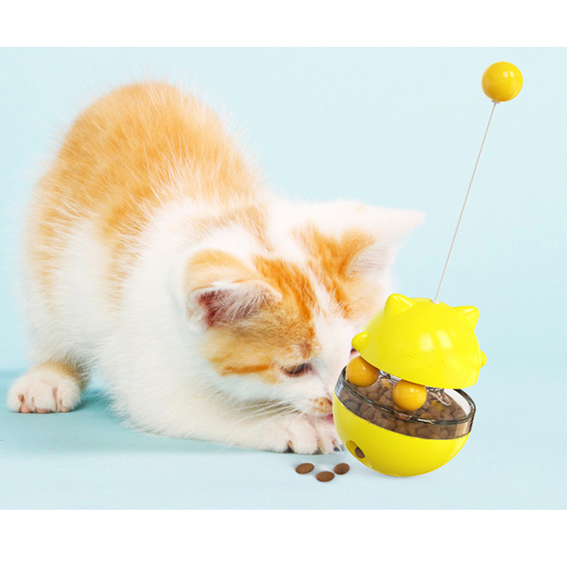 Manufacturer Wholesale Tumbler Blue Pink Green Yellow Dog Cat Feeder Toys