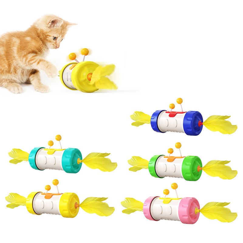 Manufacturer Wholesale Blue Green Yellow Pink Smart Cat Wheel Toys
