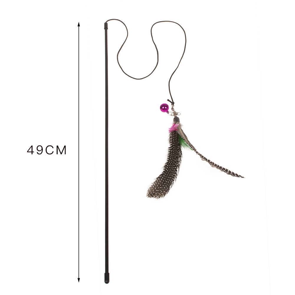 Wholesale Manufacturer Cheap Interactive Cat Feather Teaser Toys