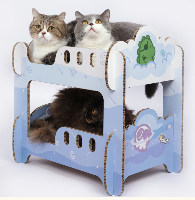 Manufacturer Wholesale Detachable Corrugated Paper Cat Scratcher Board Bed