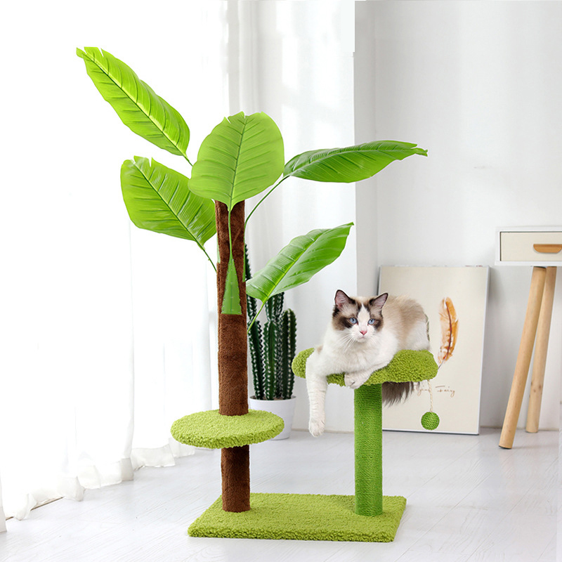 Manufacturer Wholesale Sisal Cashmere Green Cat Tree Rainforest
