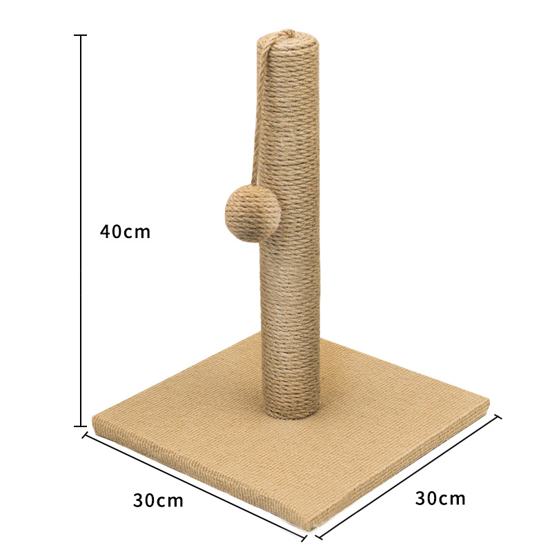 Manufacturer Wholesale Detachable Mdf Cat Sisal Scratching Post Toy