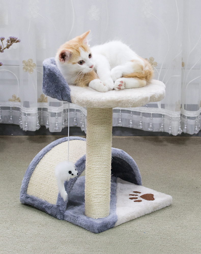 Manufacturer Wholesale Short Plush Soft Bite Resistance Sisal Cat Small Scratcther