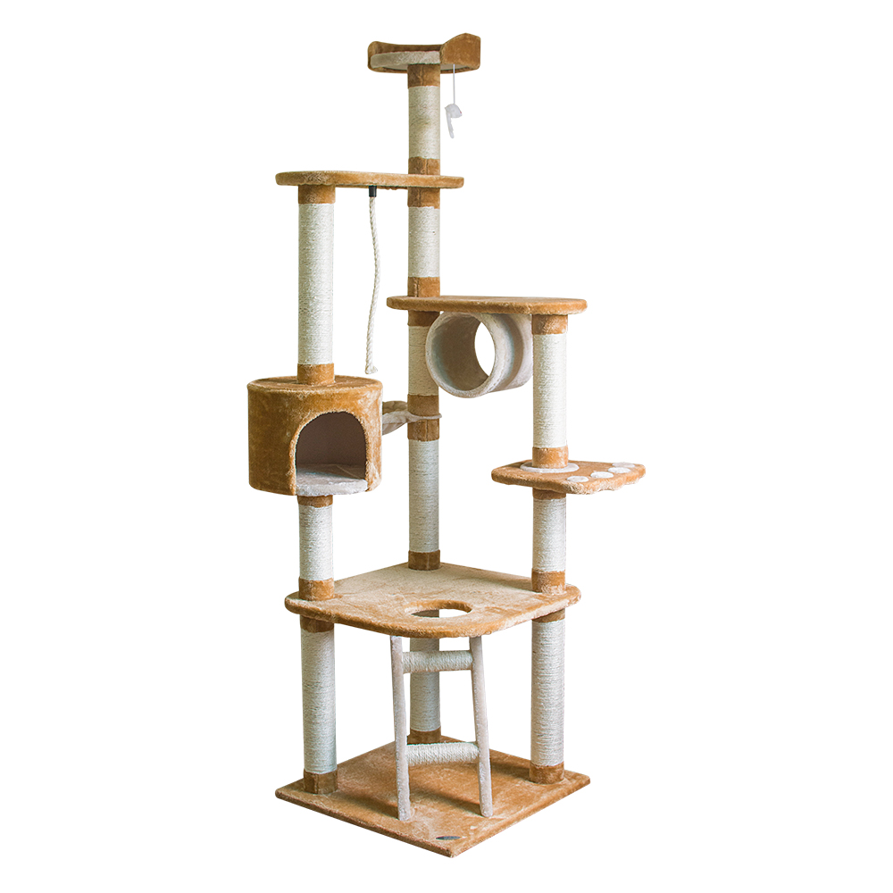 Indoor Big Size Sisal Cat Tree With Ladder