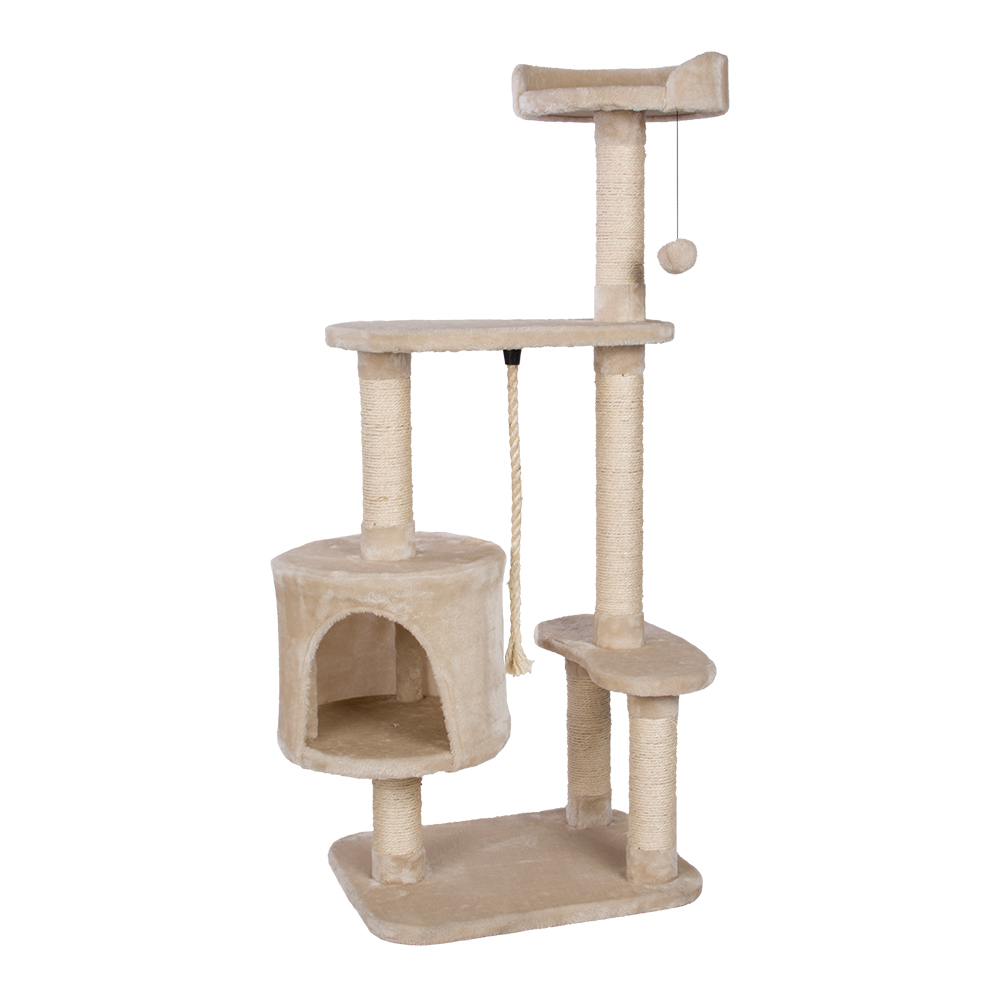 New Middle Size Sisal Rope Beige Cat Scratcher Tree