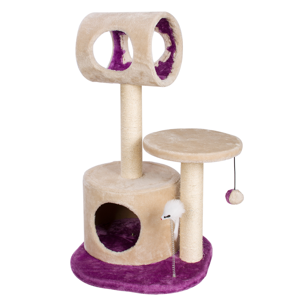 New Adjustable Multicolor Natural Cat Trees With Bird Toy