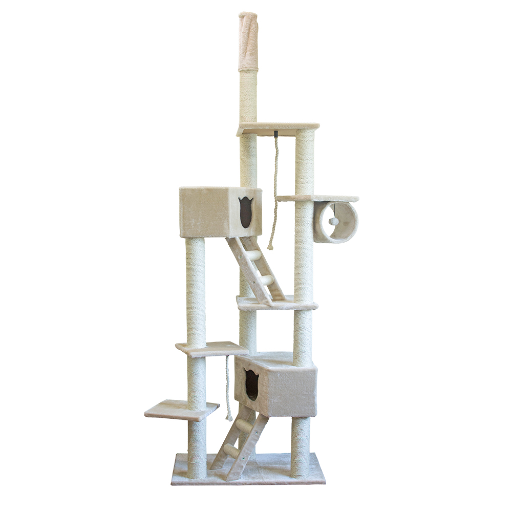 Manufacturer Wholesale Beige Color Rope Cat Tree Big Size