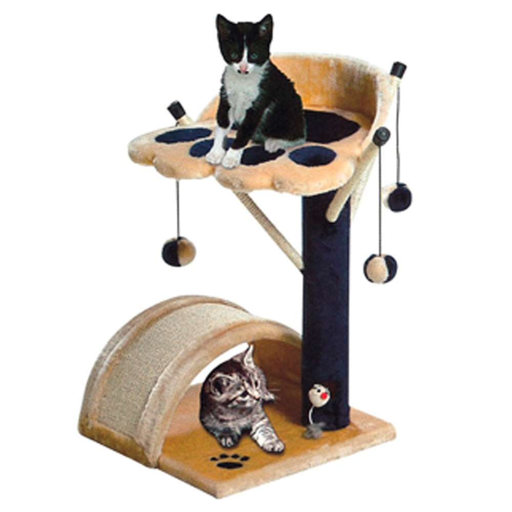 Oem Factory Fashion Designer Waterproof Scratch Bed Cheap Simple Customized Condo Tower Happy Pet House Cat Tree