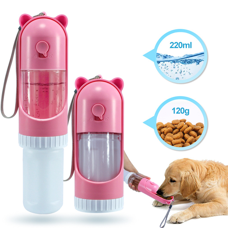 Manufacturer Wholesale Portable Dog Water Food Storage Bottle Foldable