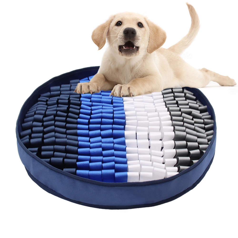 Manufacturer Wholesale Feeding Portable Dog Round Snuffle Mat With Sucker