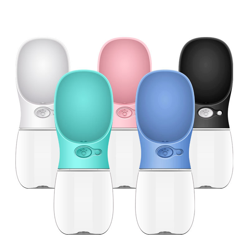 Manufacturer Wholesale Custom Logo Pink Blue White Black Portable Pet Dog Water Bottle