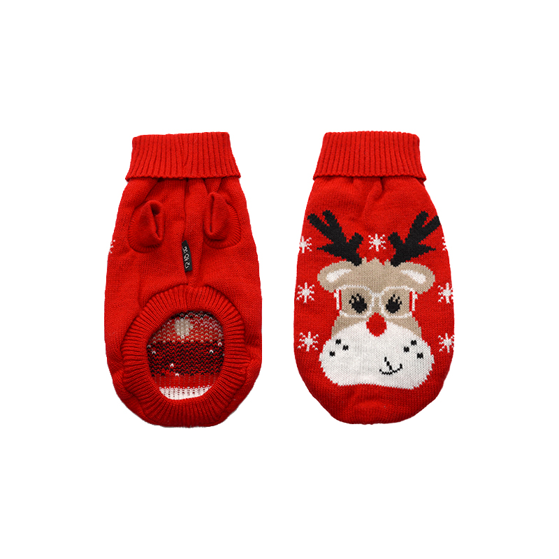 Manufacturer Wholesale Red Dog Christmas Sweater Clothes