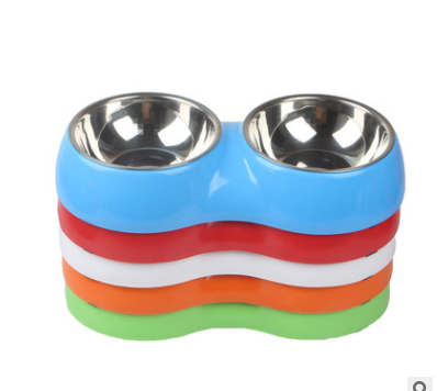 Manufacturer Wholesale Many Colors Melamine Dog Two Bowls