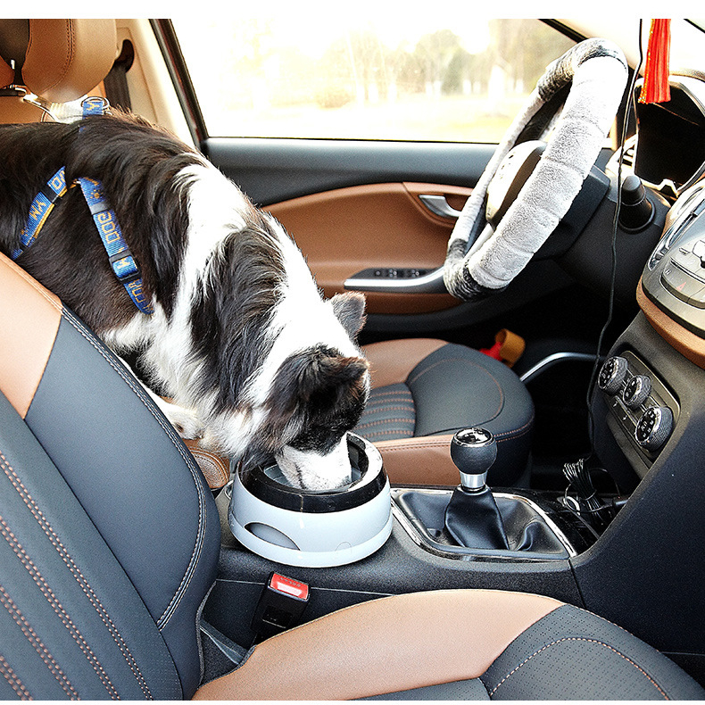 Manufacturer Wholesale Detachable Non-slip Bottom 750ml Dog Car Bowl