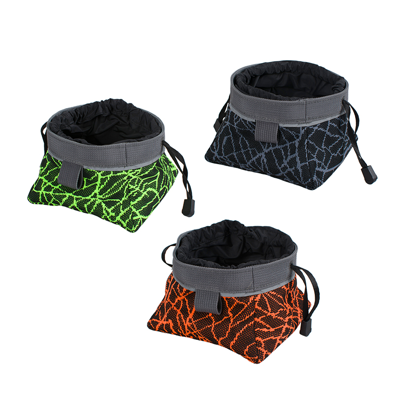 Manufacturer Wholesale Foldable Polyester Portable Travel Dog Food Bag Bowl