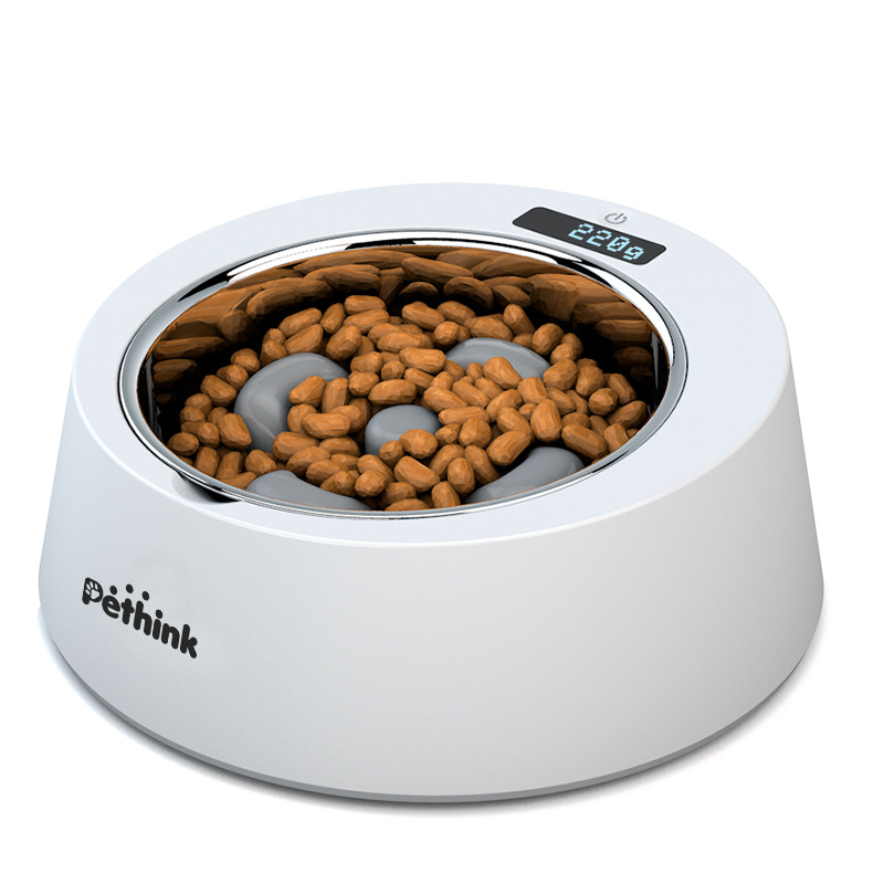 Manufacturer Wholesale Slow Feeder Memorable Smart Pet Dog Weighing Bowl