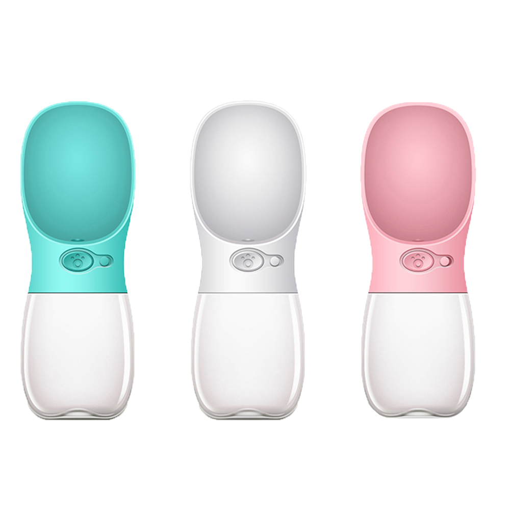 Manufacturer Wholesale Oem Custom Logo Plastic Travel Outdoor Carrier Green White Pink Portable Pet Dog Water Bottle